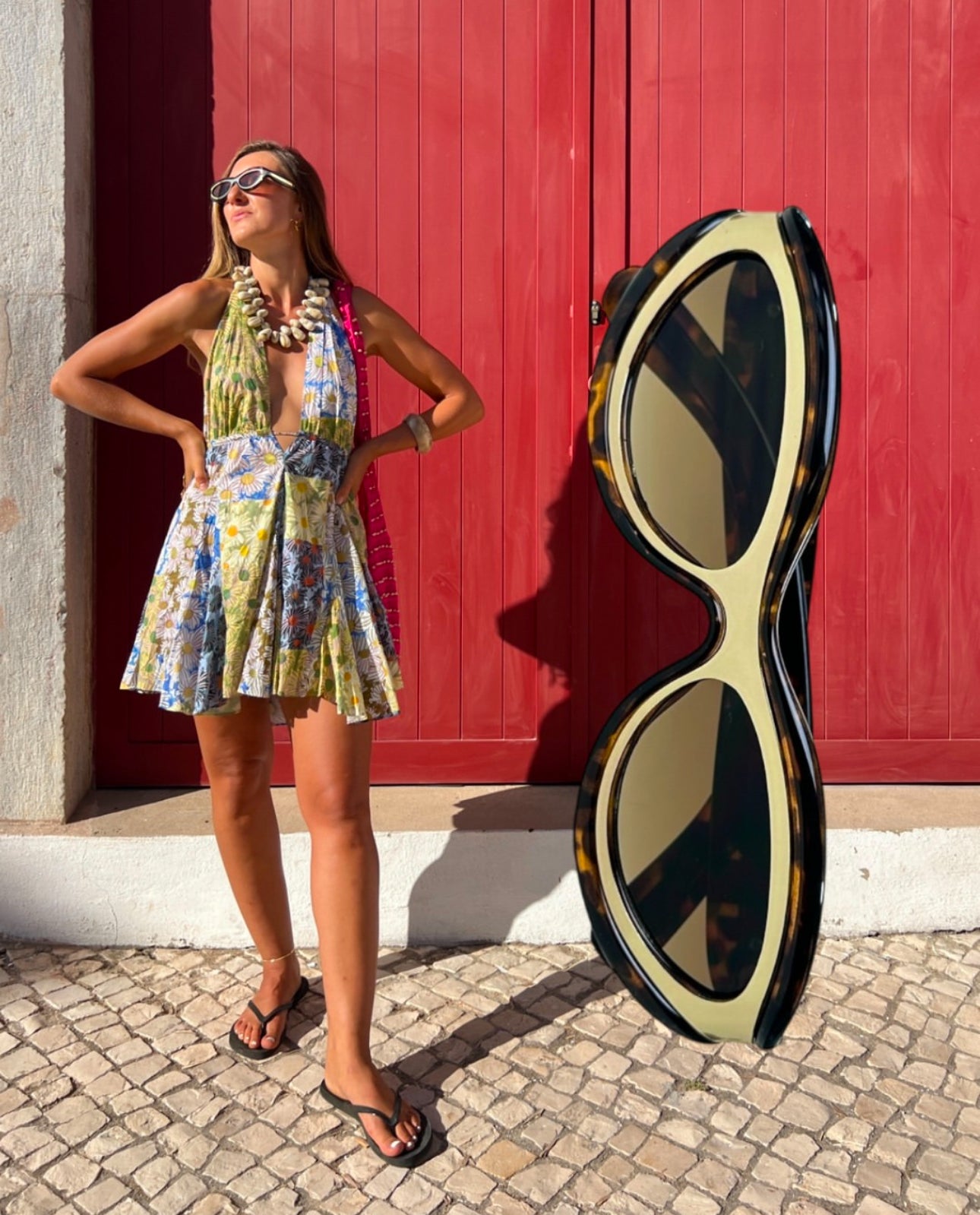 Luna – Óculos Cat Eye Tartaruga com Dourado