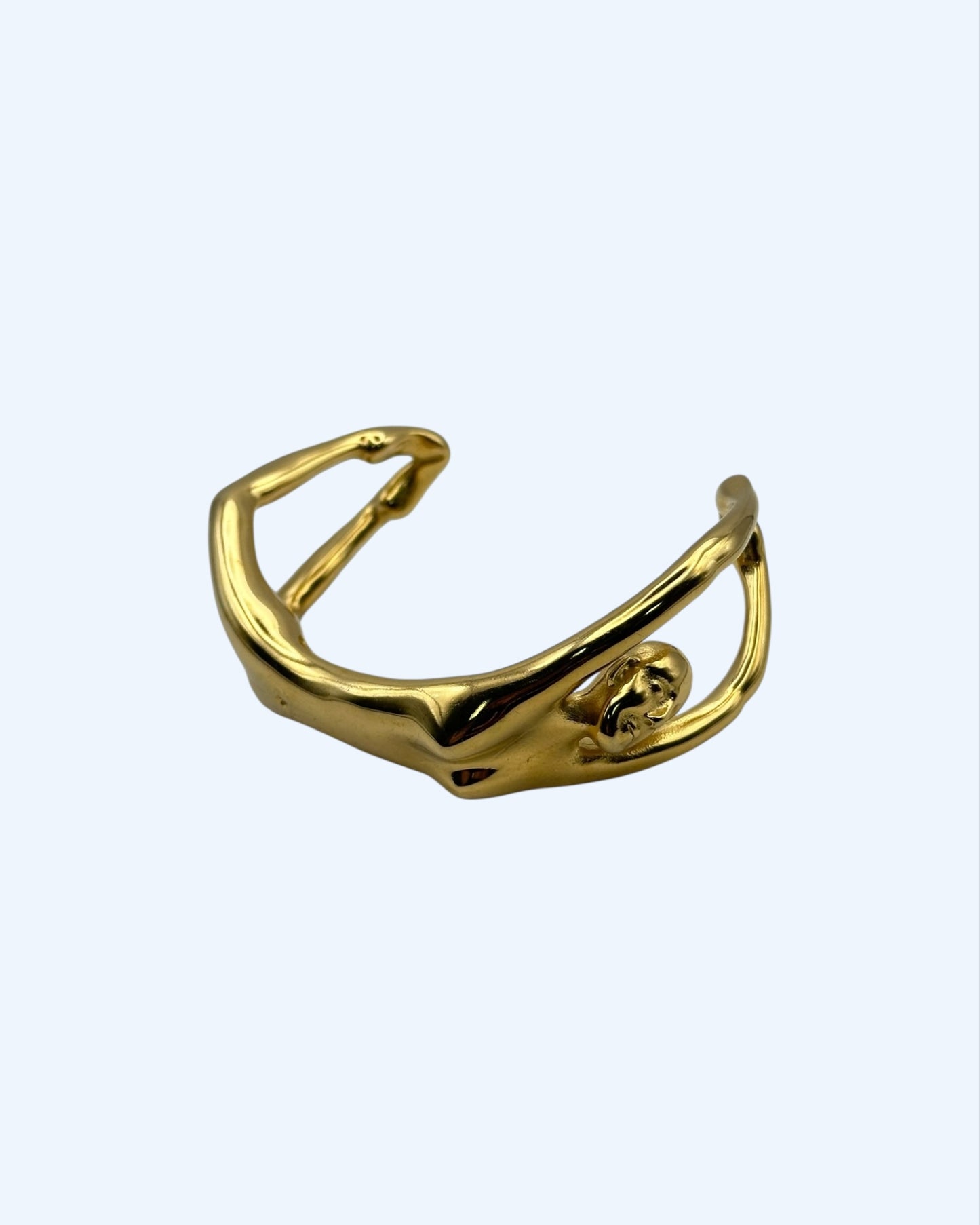 PULSEIRA PESSOA DOURADA EM AÇO