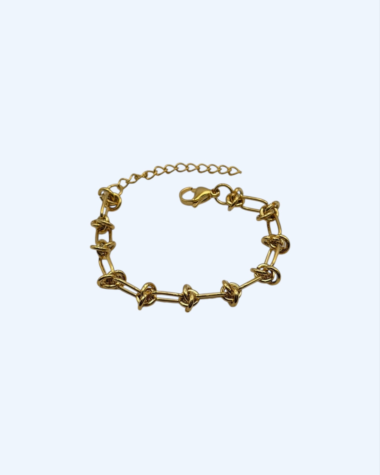 PULSEIRA CORRENTE COM ELOS ENTRELAÇADOS EM AÇO INOXIDÁVEL