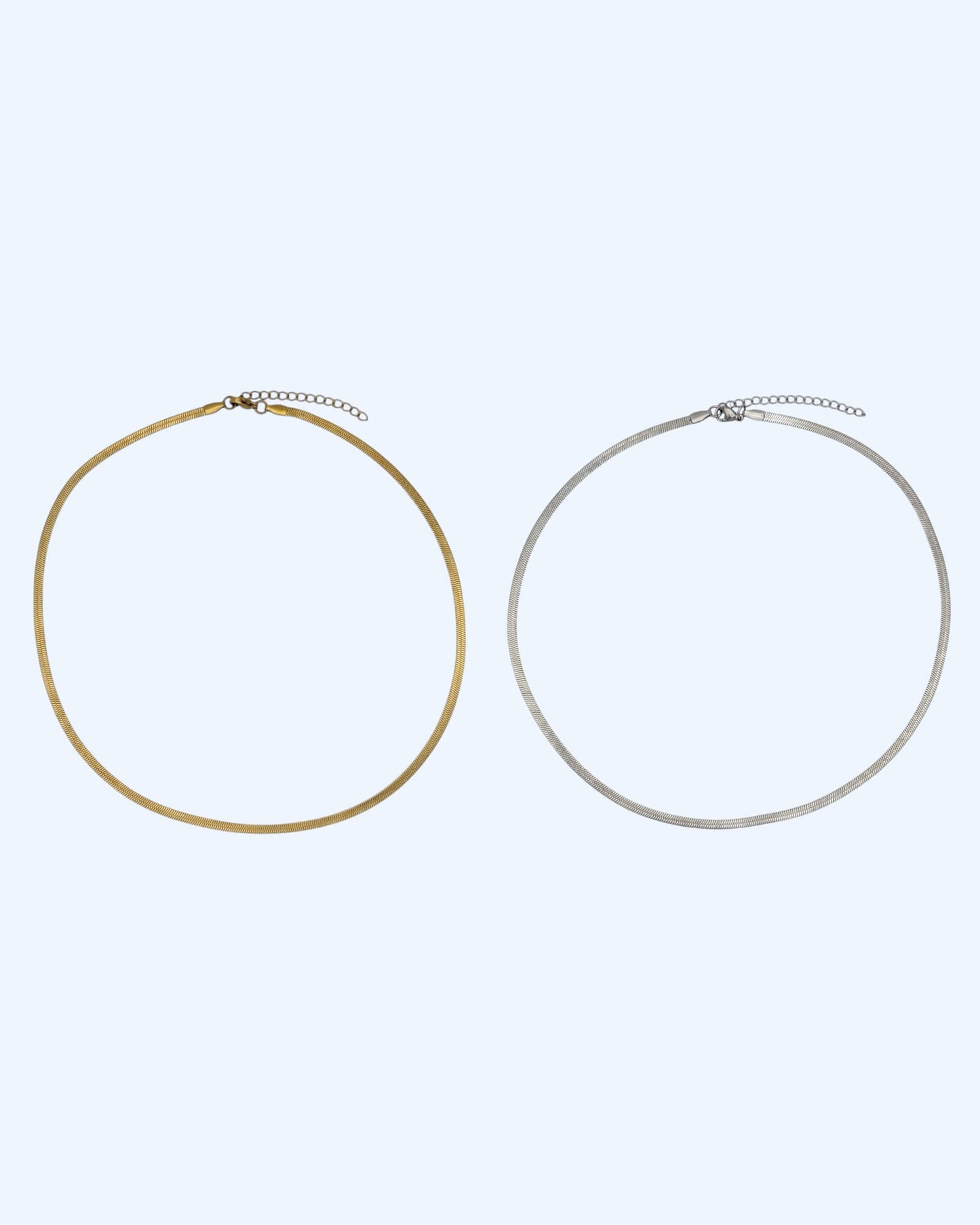 Fine mesh stainless steel necklace