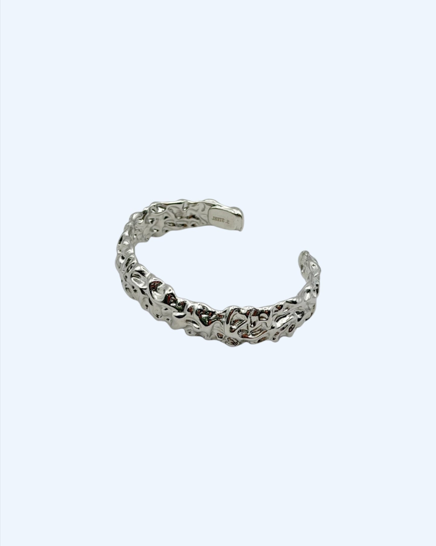 ROOT - RIGID TEXTURED STAINLESS STEEL CUFF BRACELET