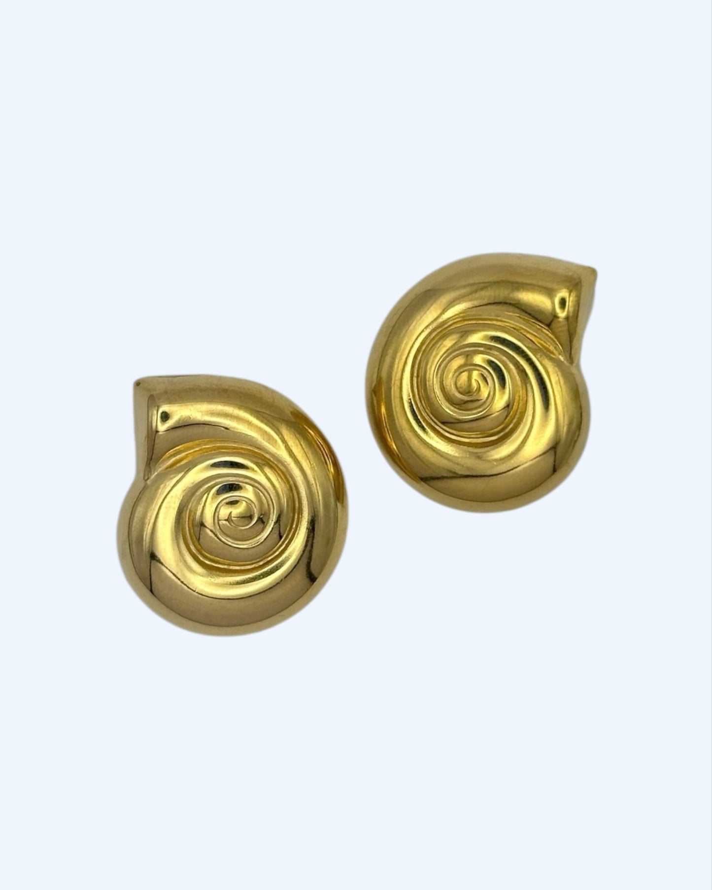 PENDIENTES CARACOLA EN ACERO INOXIDABLE