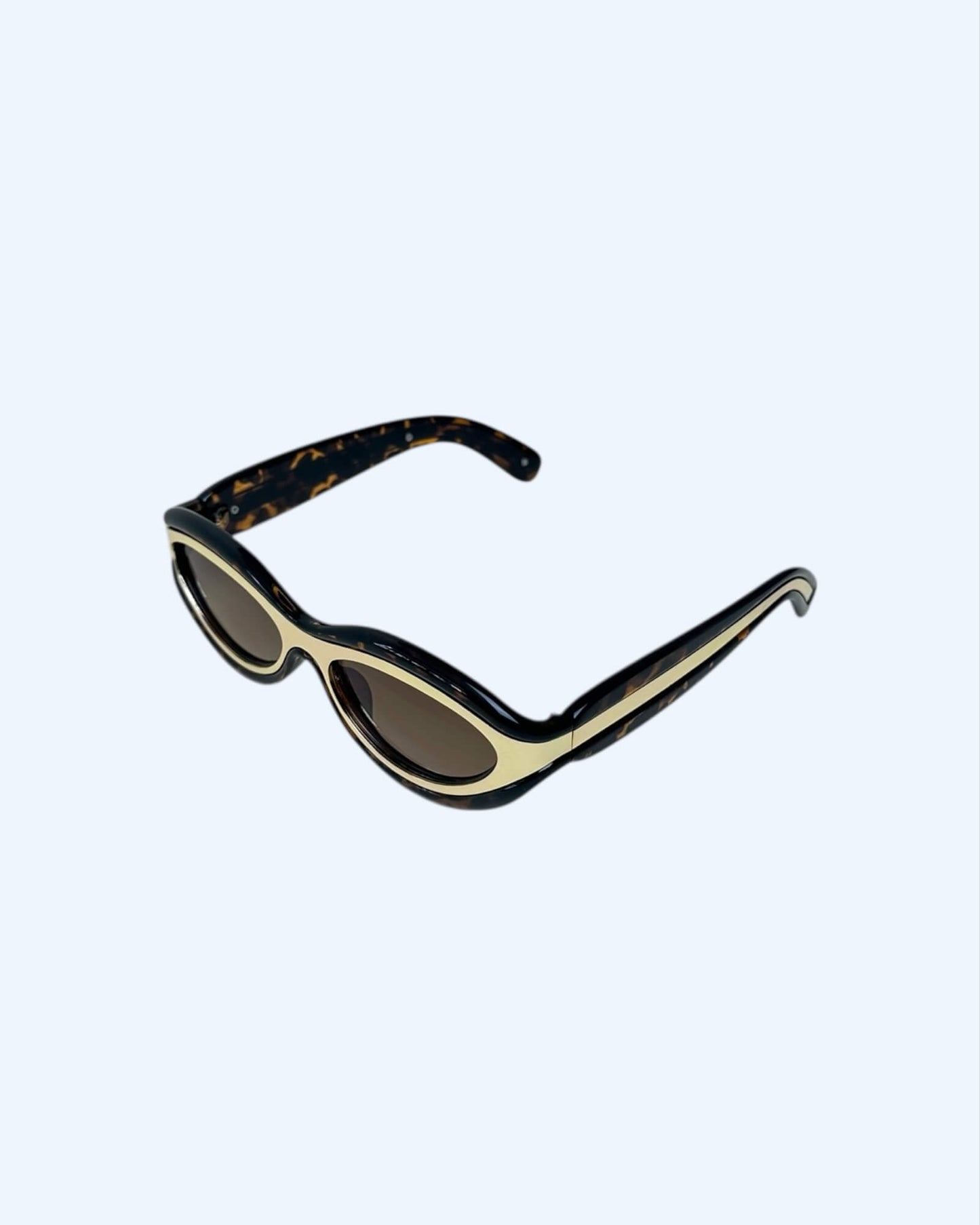 Luna – Óculos Cat Eye Tartaruga com Dourado
