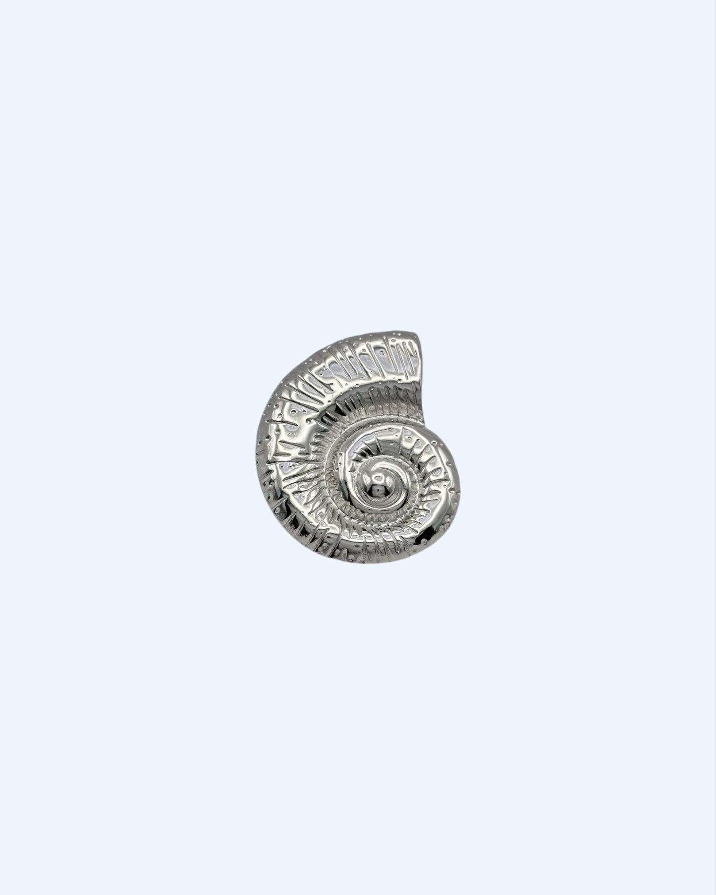 ANEL MAXI CARACOL DO MAR EM AÇO