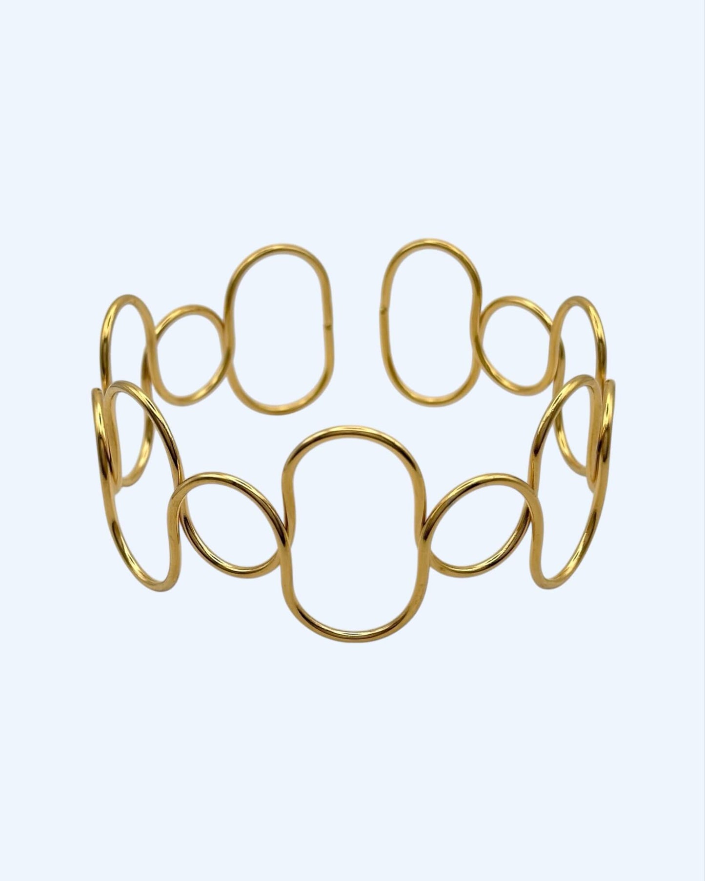 PULSEIRA DE ANTEBRAÇO DOURADA DÉCO