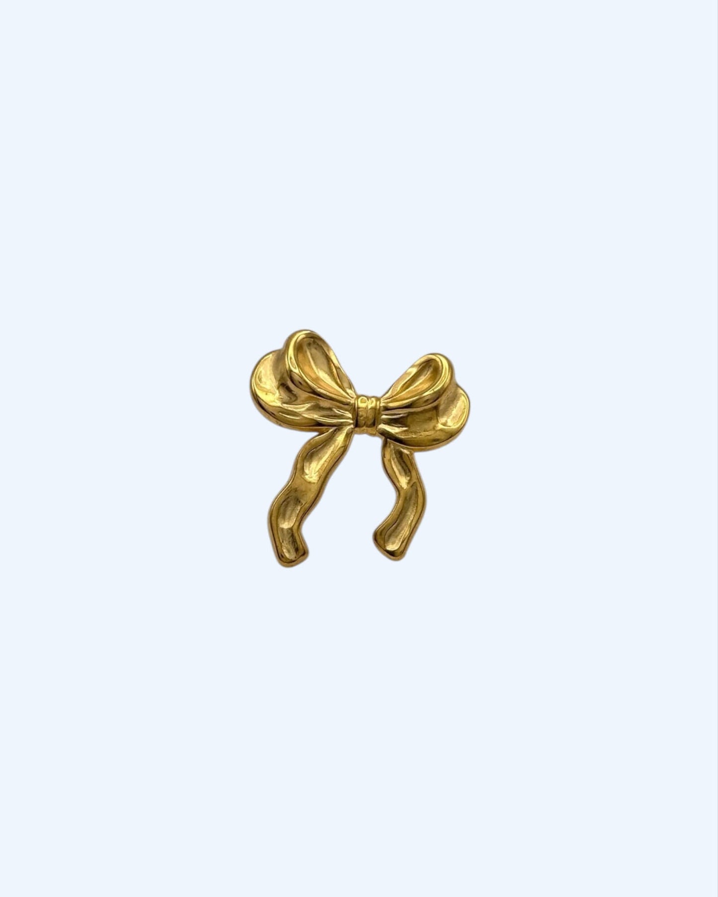 ANEL DOURADO LAÇO VINTAGE em aço inoxidável