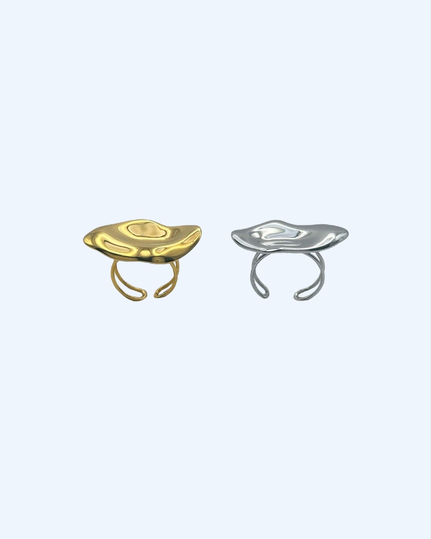 ANEL DESIGN LÍQUIDO AJUSTÁVEL EM AÇO