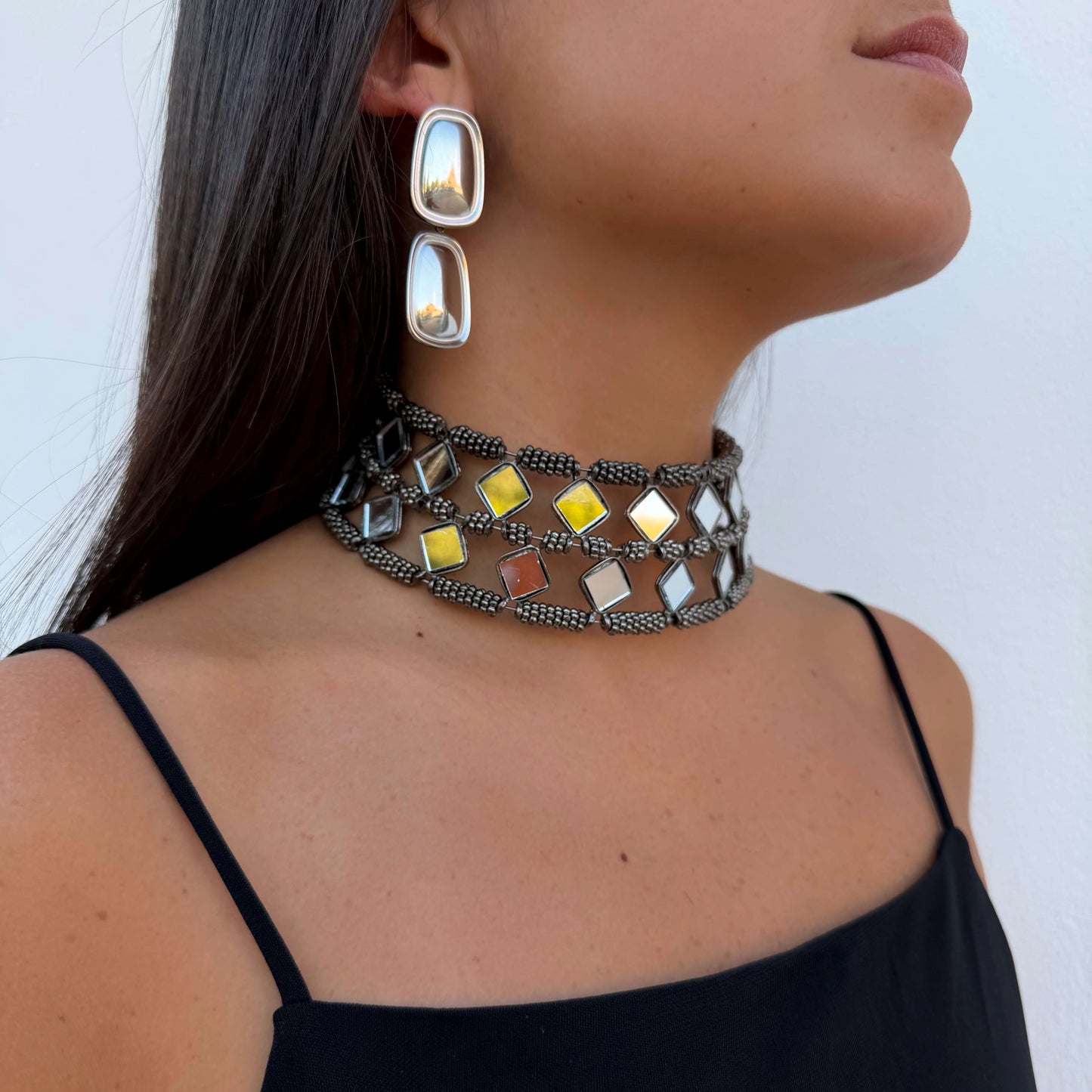 MINIMALIST SILVER-PLATED STAINLESS STEEL EARRINGS