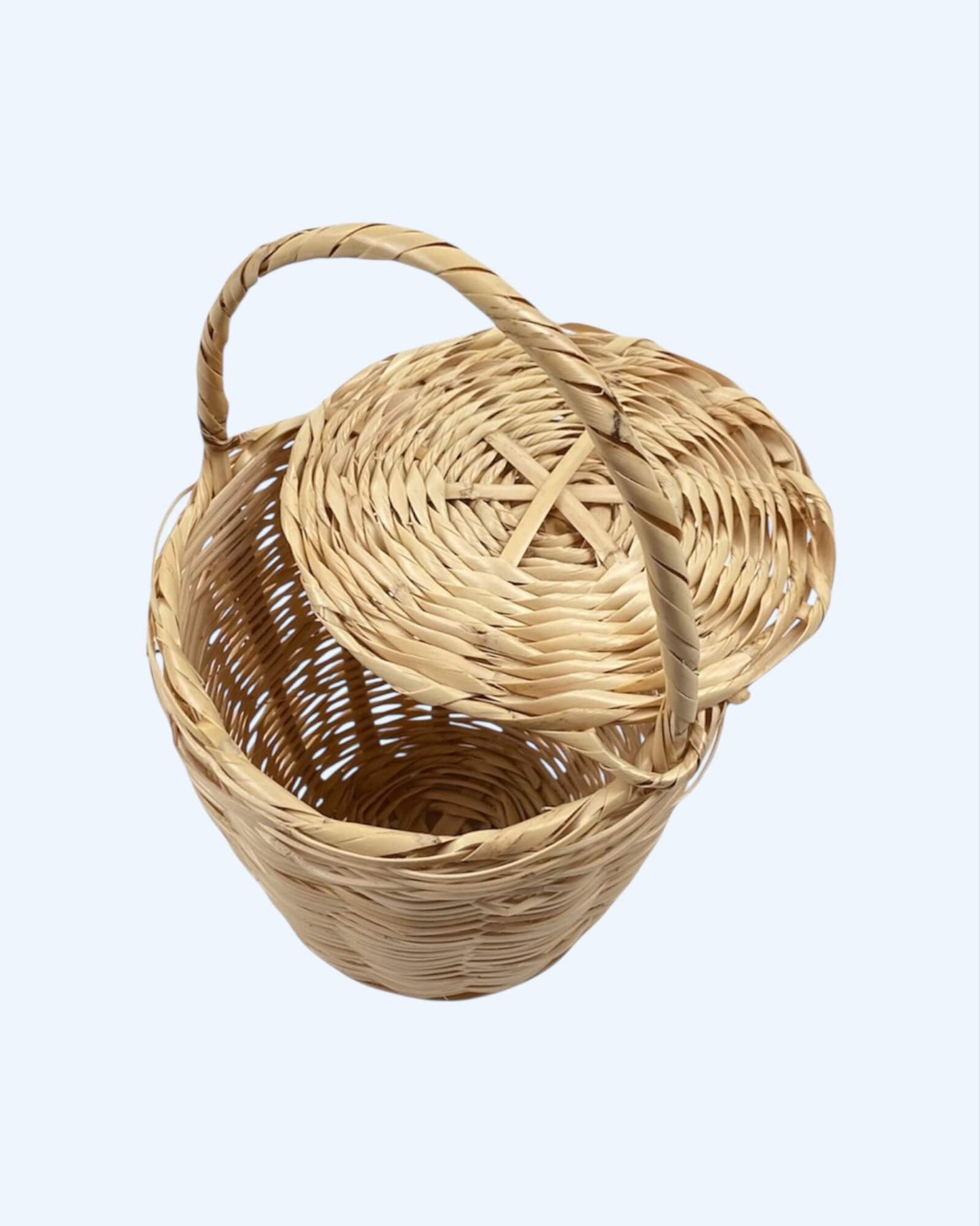 BOHO NATURAL - Cesta Portuguesa com Tampa