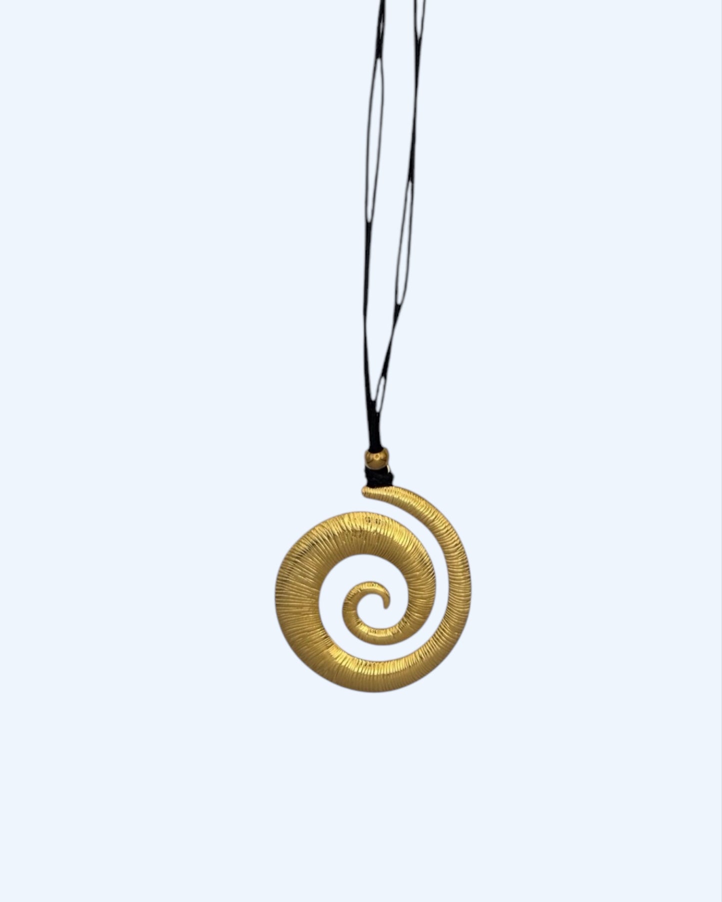 COLAR CORDÃO COM ESPIRAL em aço inoxidável