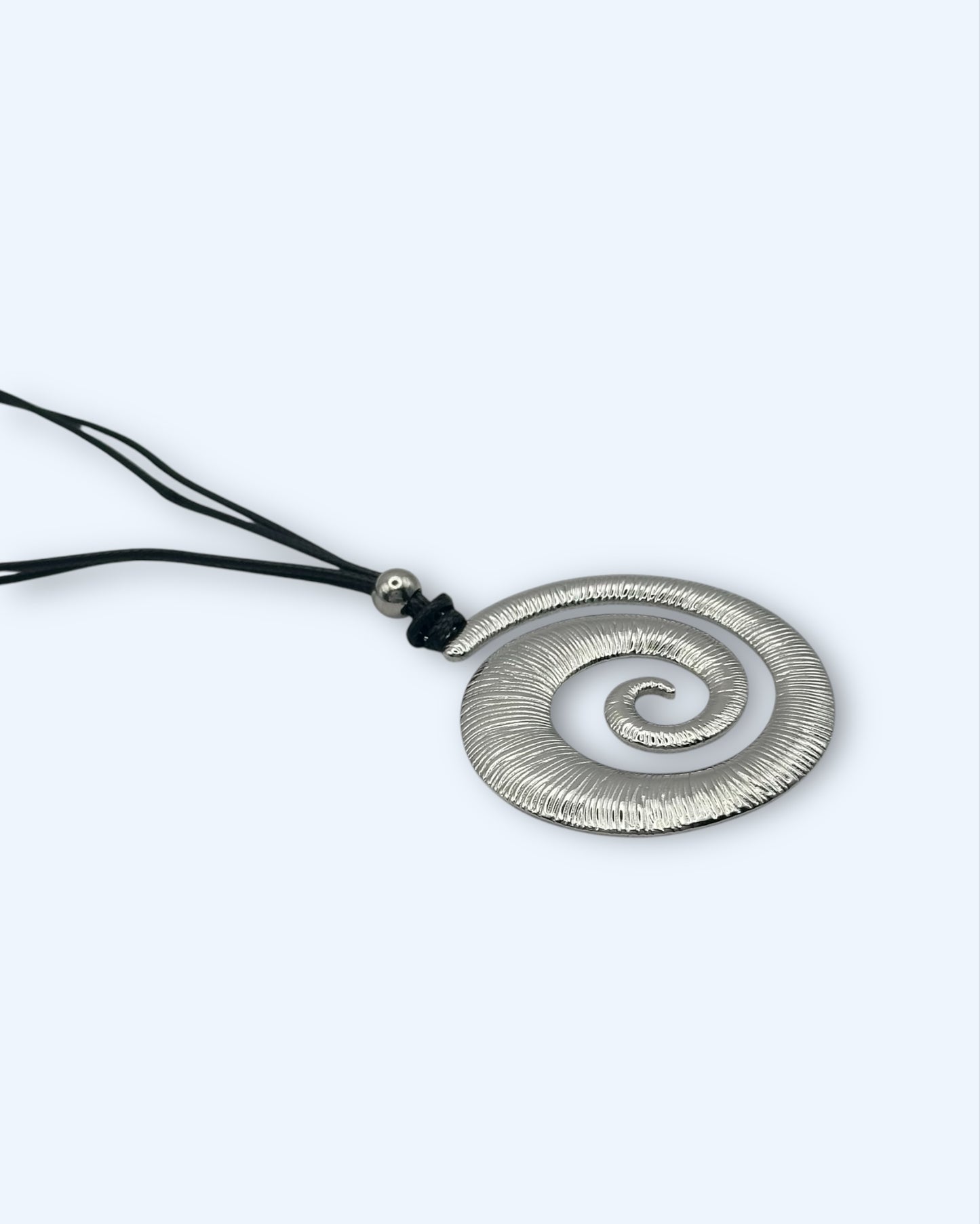 COLAR CORDÃO COM ESPIRAL em aço inoxidável