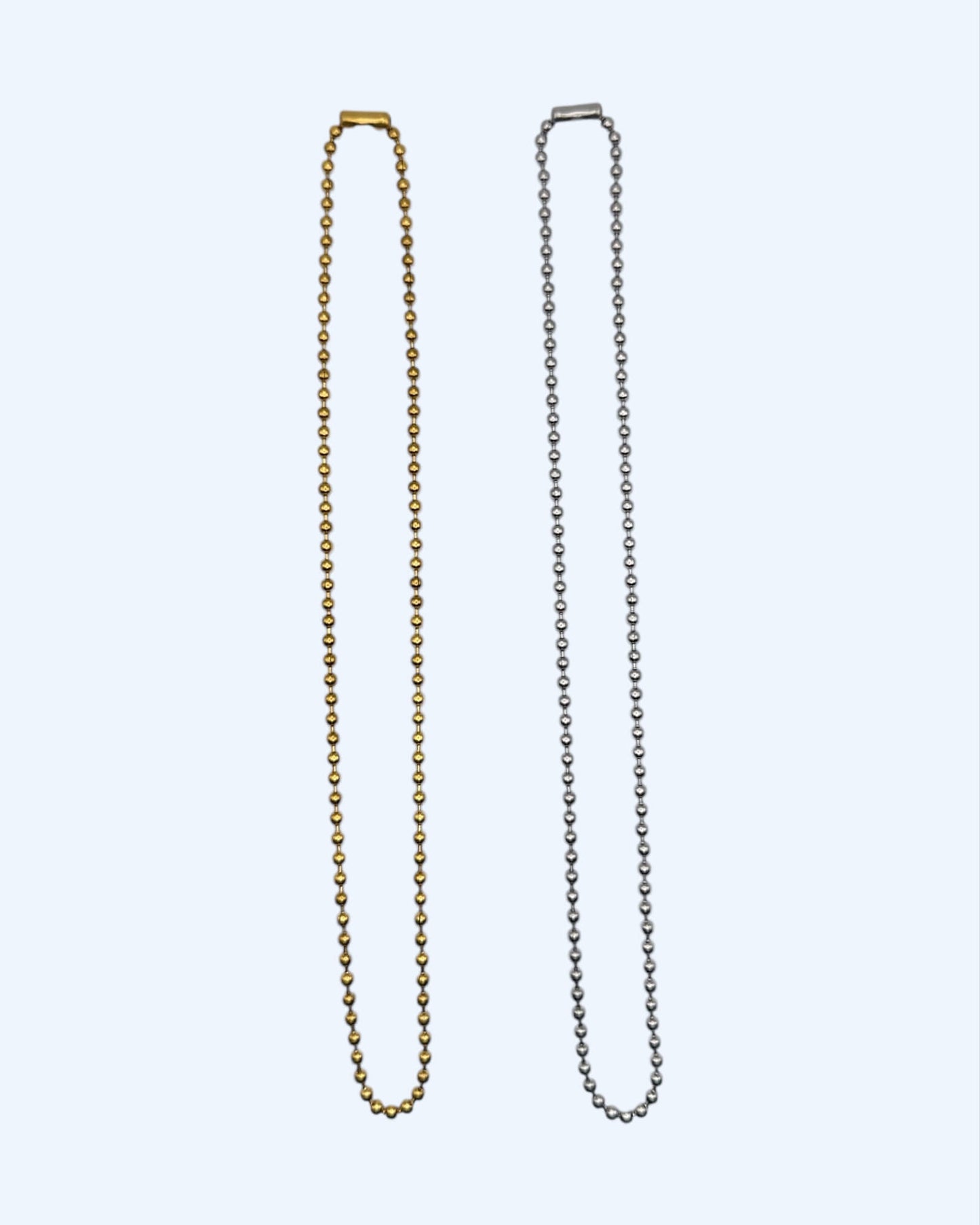 CORRENTE MINI ESFERAS EM AÇO DOURADO OU PRATEADO