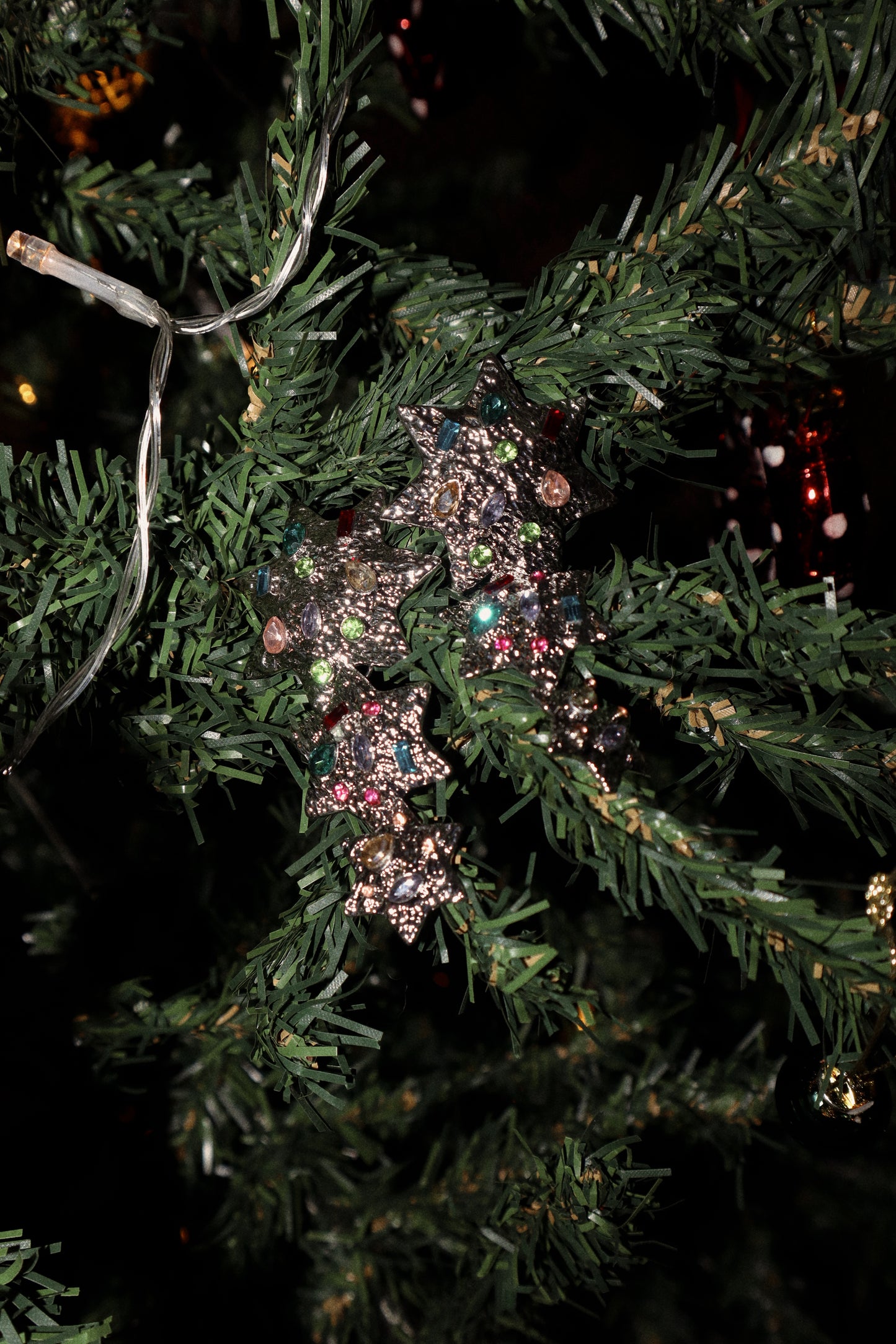 COSMIC - BRINCOS ESTRELAS MAXI PRATEADOS