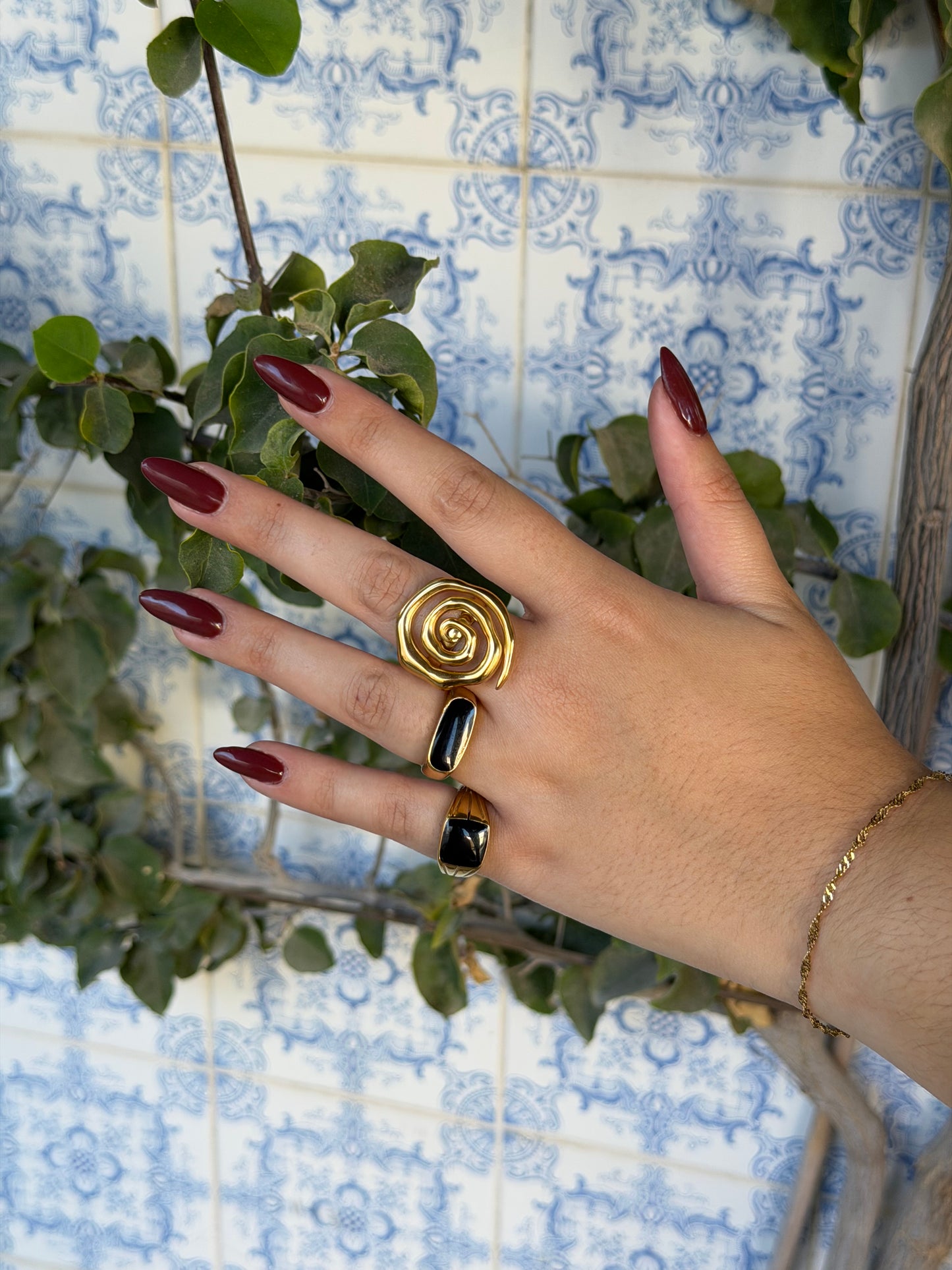 MYSTIC STAINLESS STEEL ADJUSTABLE SPIRAL RING