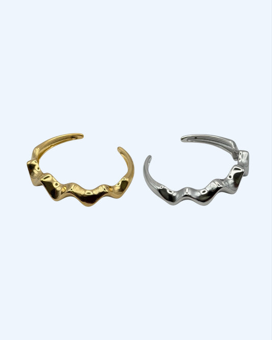 RISE - PULSEIRA ZIGUEZAGUE RÍGIDA EM AÇO INOXIDÁVEL