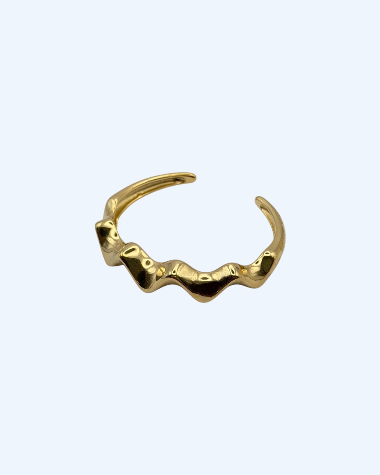 RISE - PULSEIRA ZIGUEZAGUE RÍGIDA EM AÇO INOXIDÁVEL