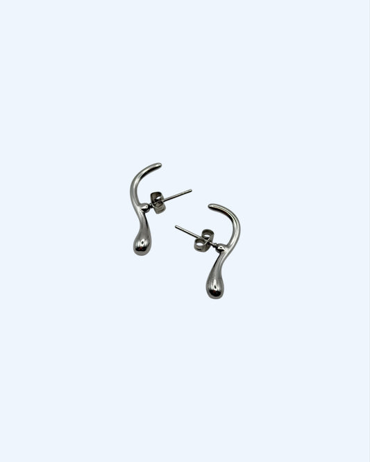 PENDIENTES MINIMALISTAS GOTA EN ACERO INOXIDABLE