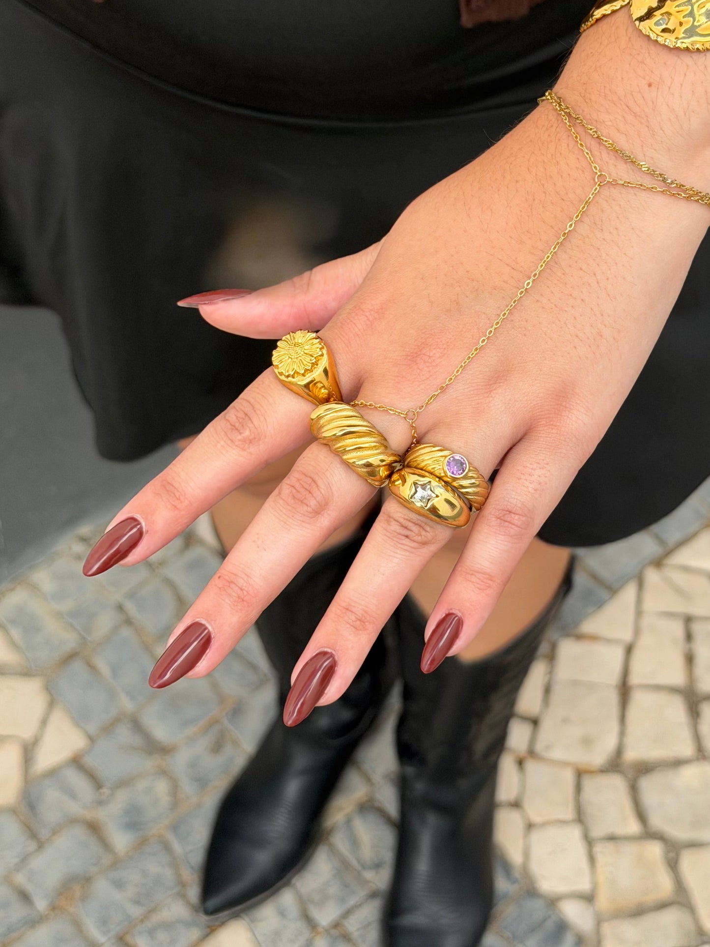 ANEL MAXI VOLUME EM AÇO INOXIDÁVEL