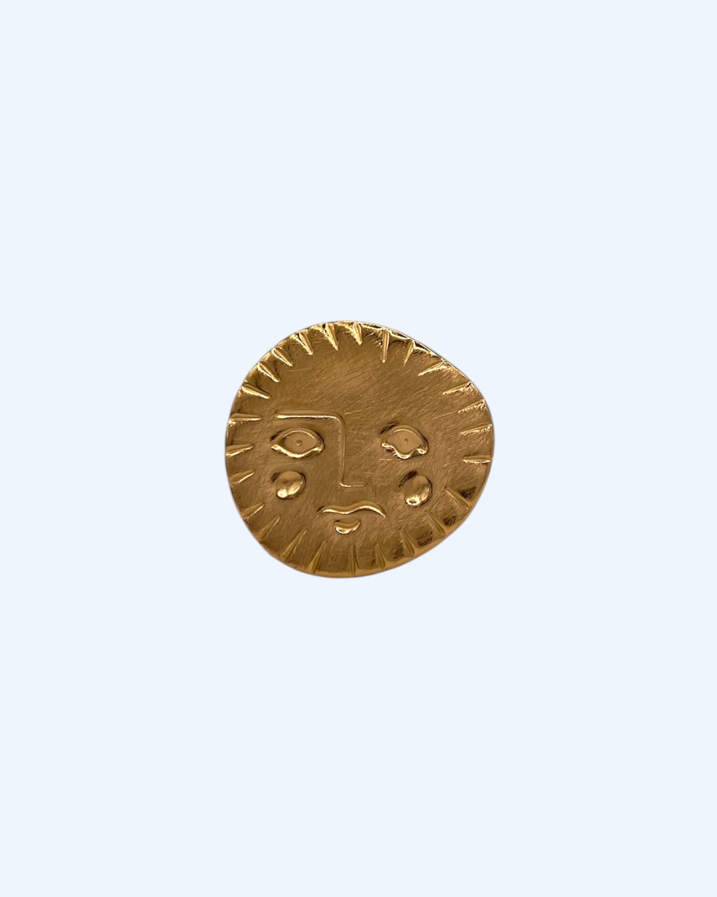 ANEL CARA SOLAR DOURADO EM AÇO INOXIDÁVEL AJUSTÁVEL
