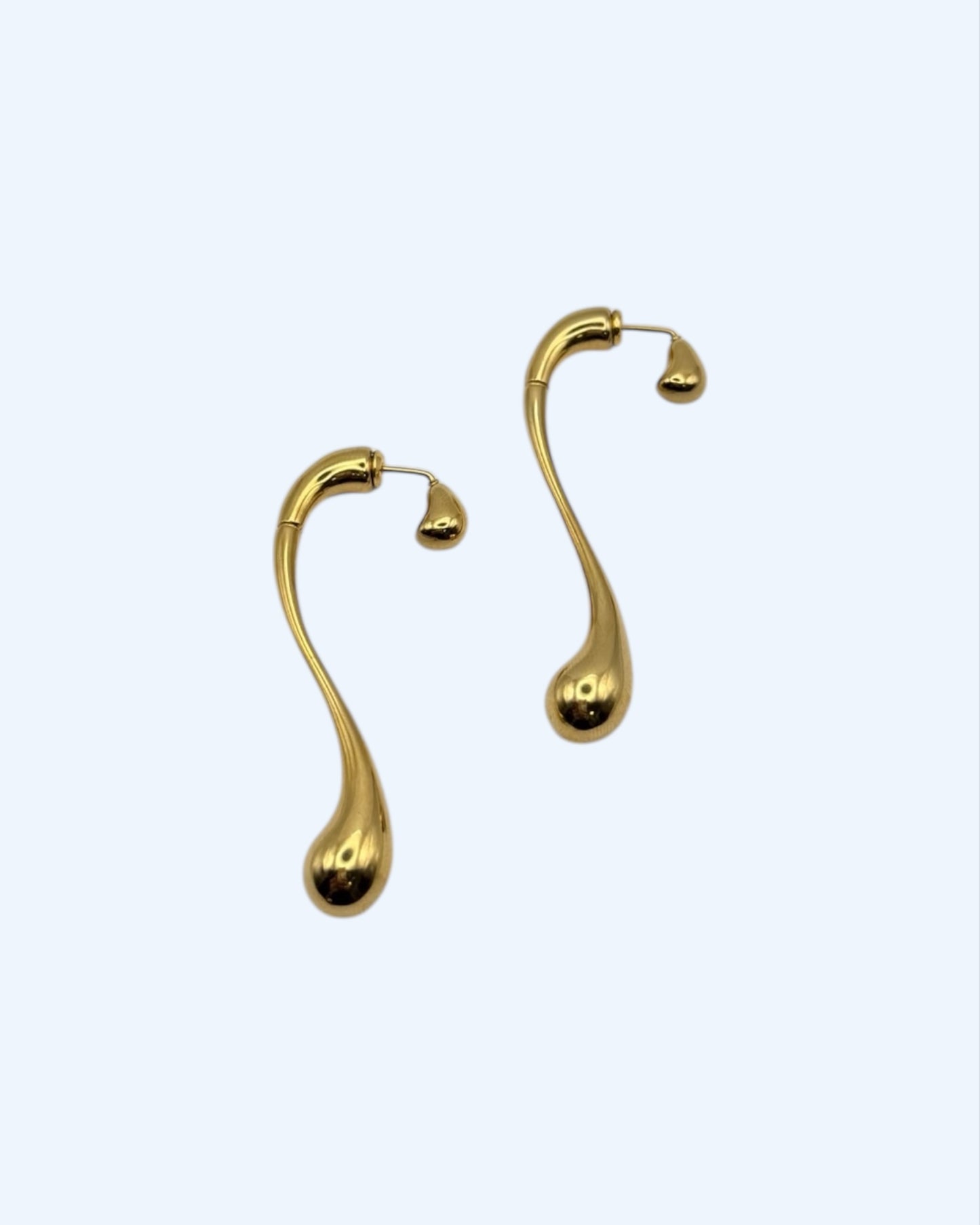 BRINCOS FLOW DROP EM AÇO INOXIDÁVEL