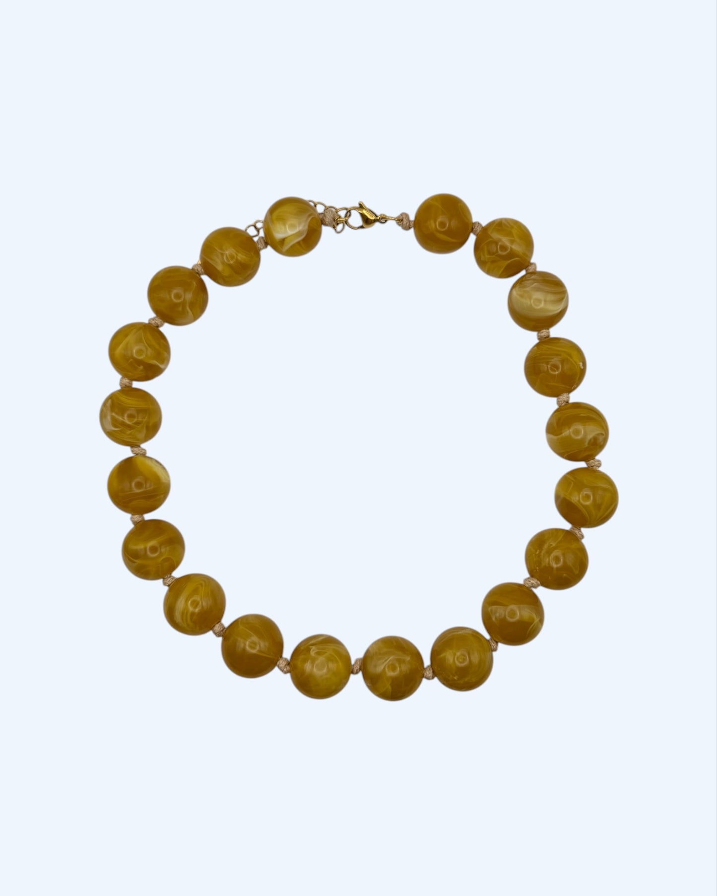 COLAR BOLD COM BOLAS EM RESINA