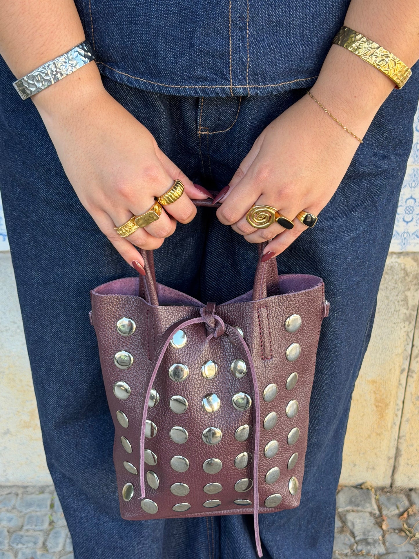 PULSEIRA MARTELADA RÍGIDA EM AÇO INOXIDÁVEL