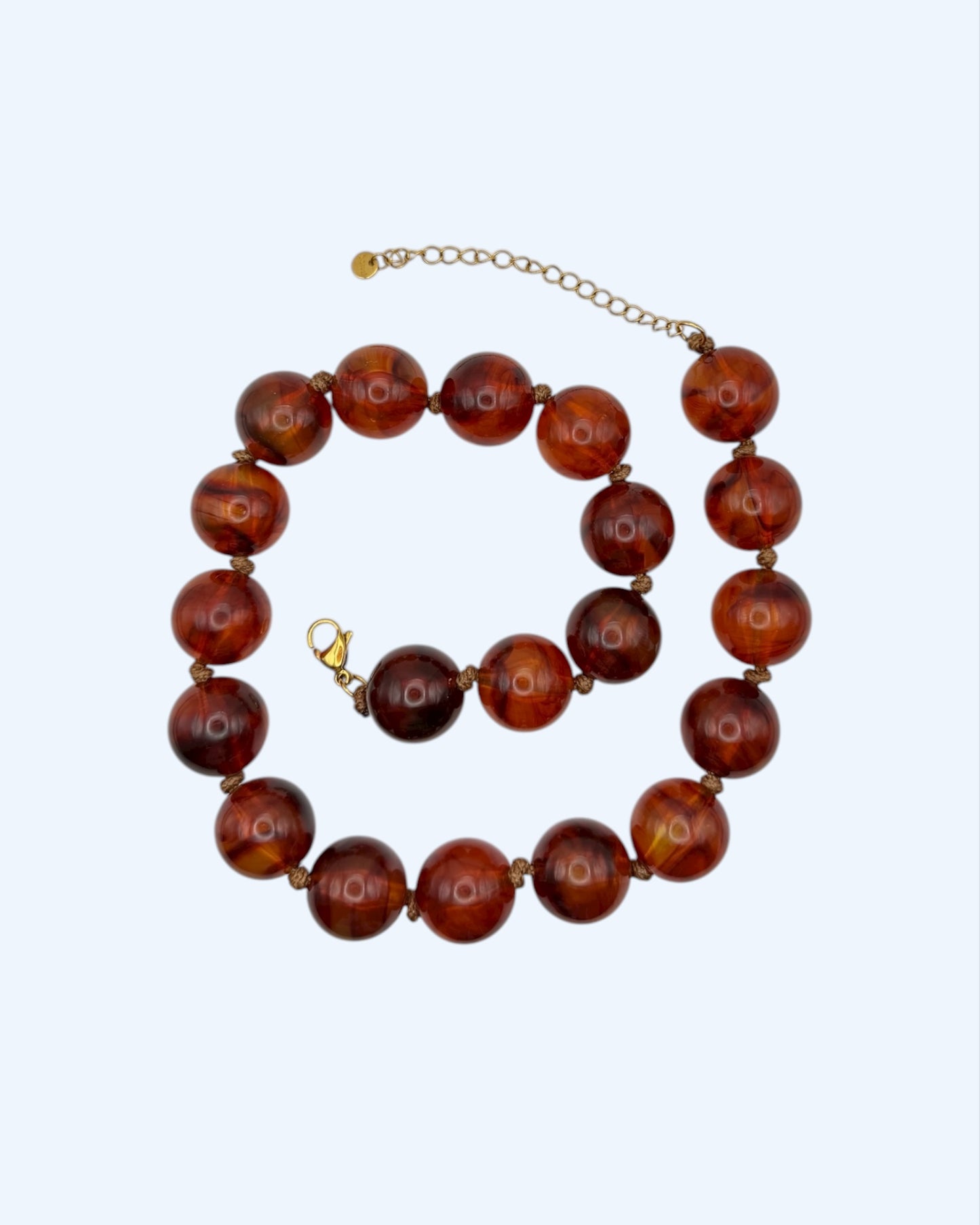 COLAR BOLD COM BOLAS EM RESINA