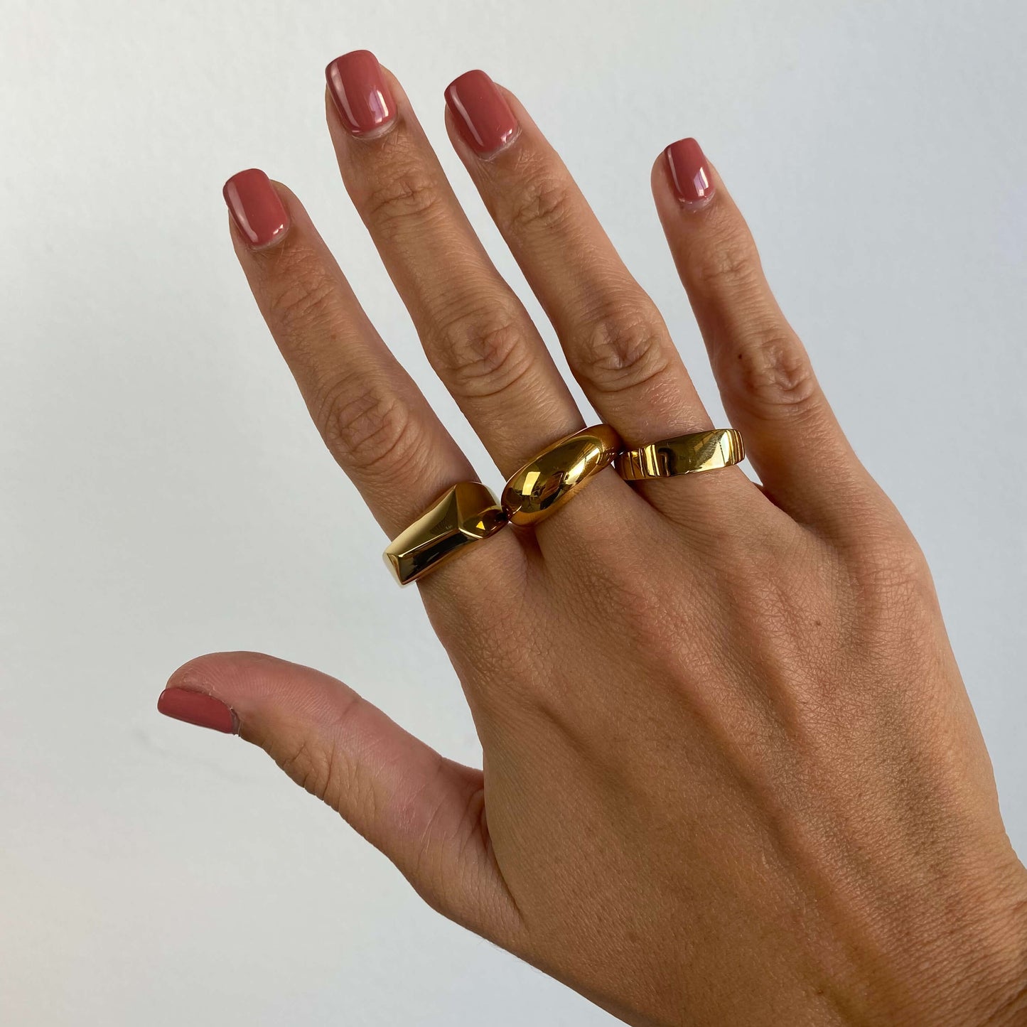 MONACO SILVER STAINLESS STEEL RING