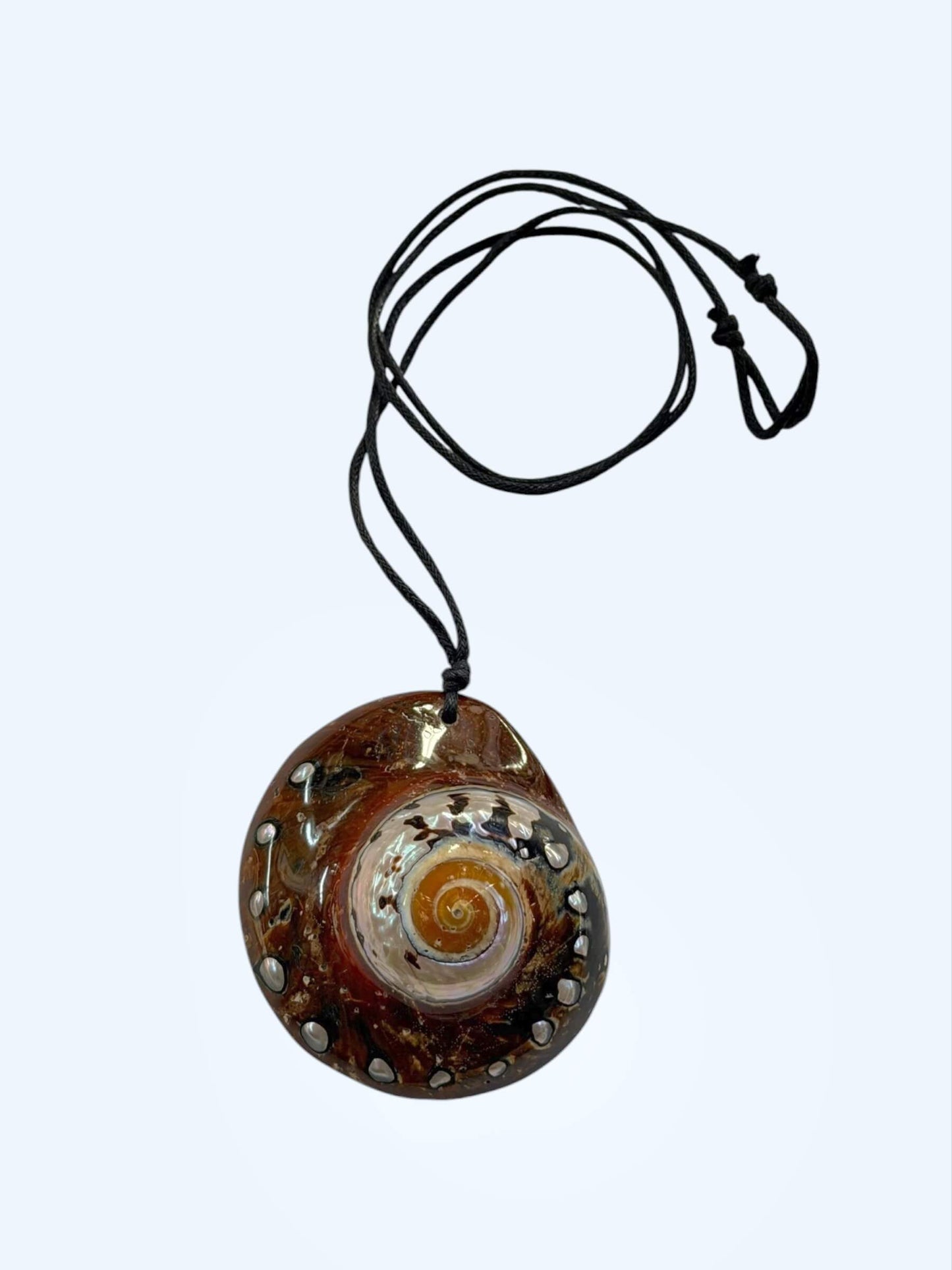 COLAR BÚZIO ESPIRAL NATURAL AJUSTÁVEL