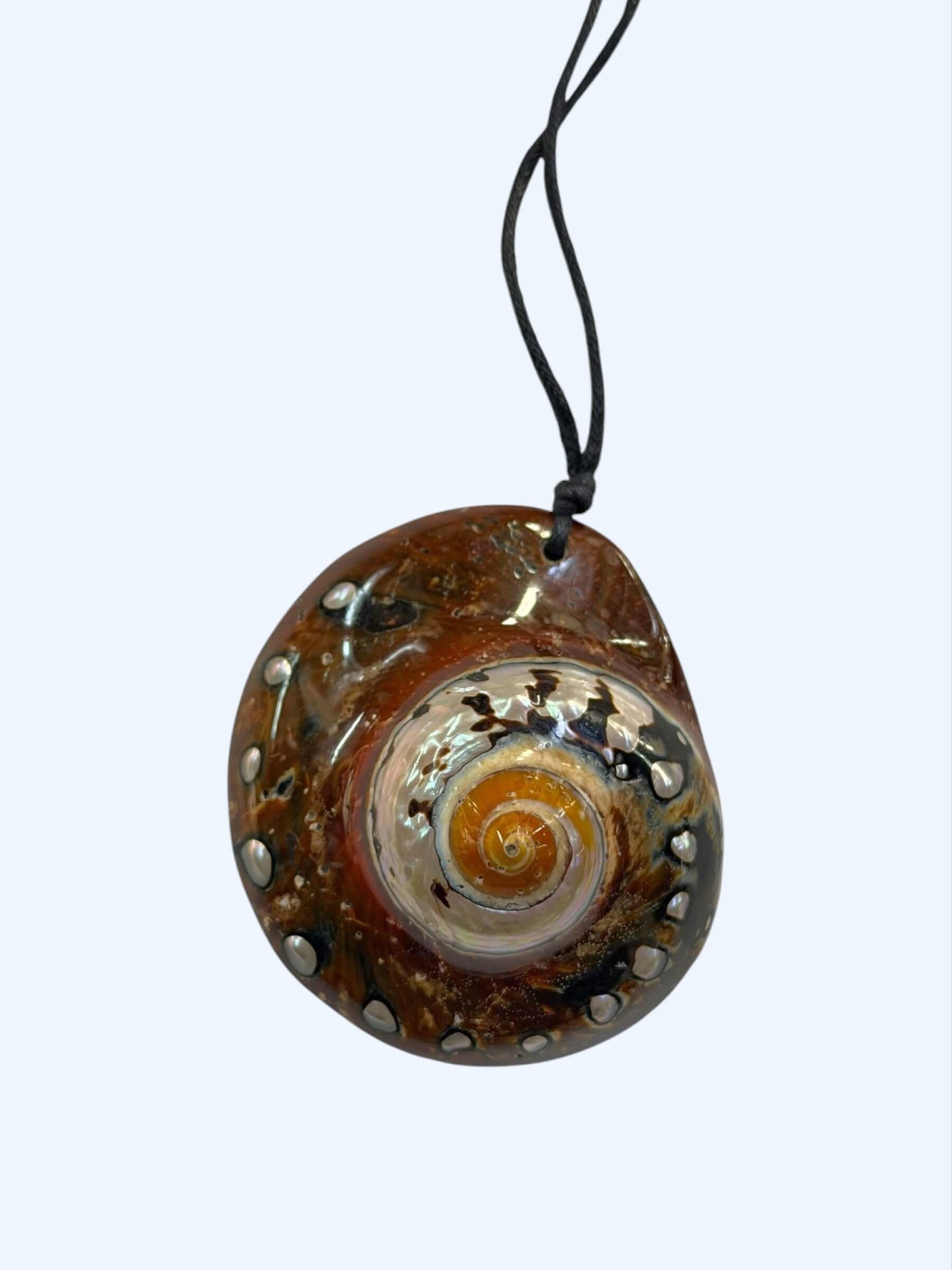 COLAR BÚZIO ESPIRAL NATURAL AJUSTÁVEL