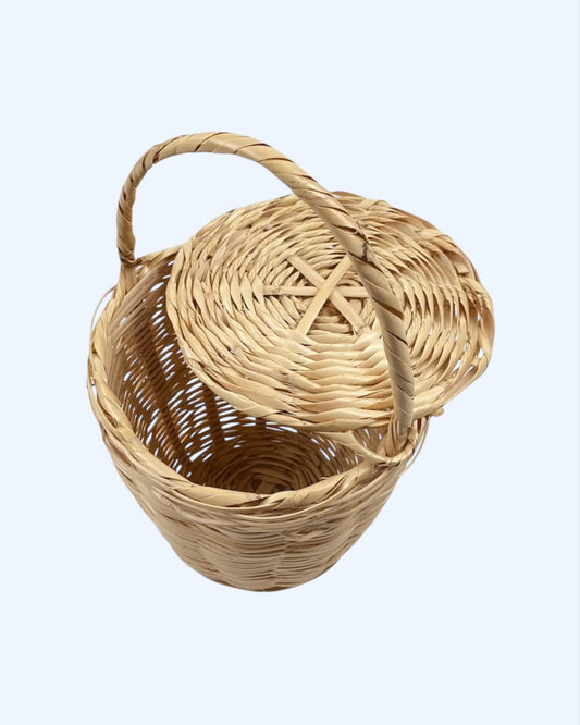 BOHO NATURAL - Cesta Portuguesa com Tampa