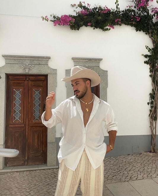 Chapéu Cowboy Matissa Creme – Made in Portugal