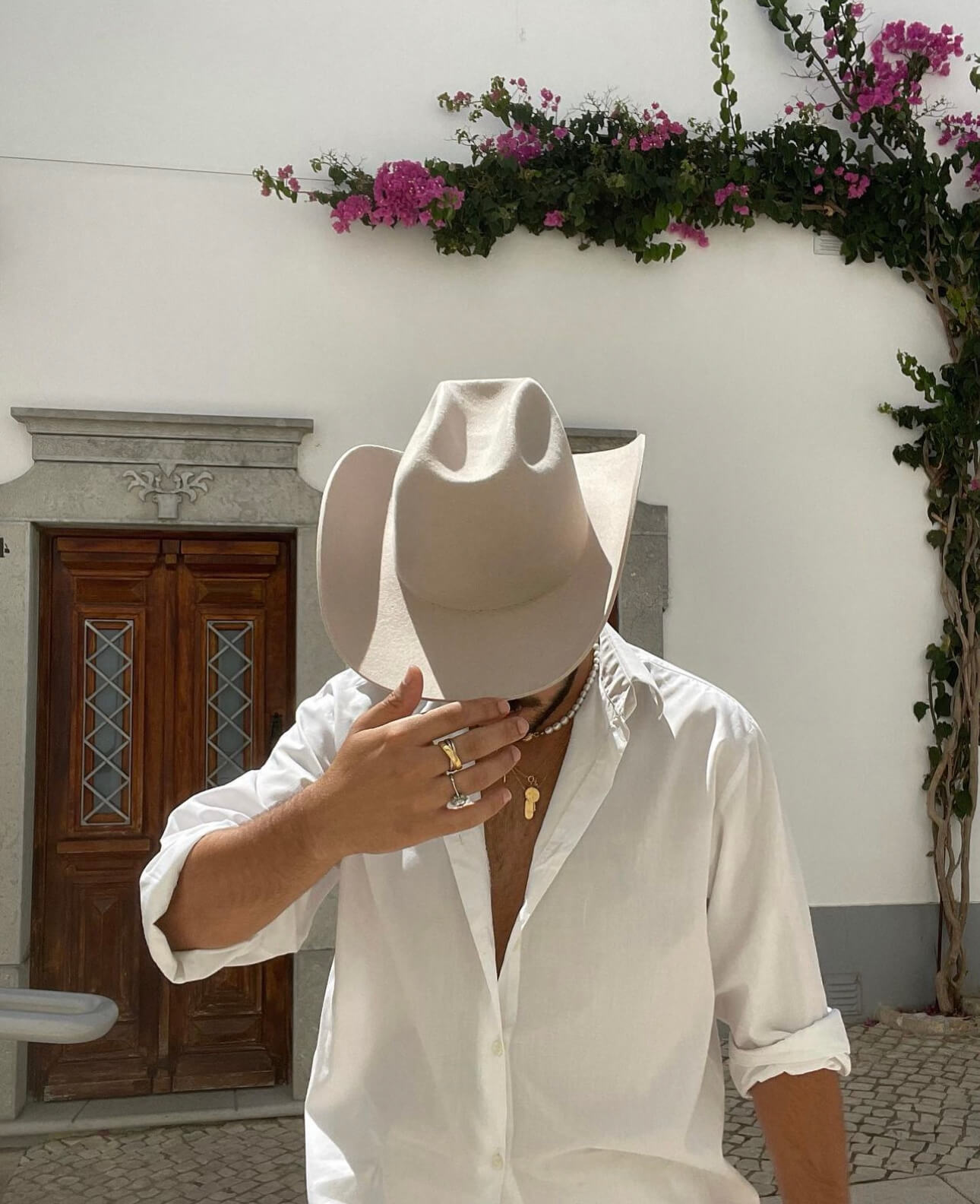 Chapéu Cowboy Matissa Creme – Made in Portugal