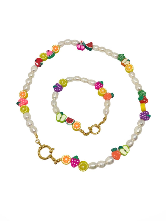 Colar&Pulseira Tutti Frutti